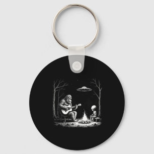 Chaveiro Camiseta Bigfoot Guitarra Fogueira Alien Ufo Acamp