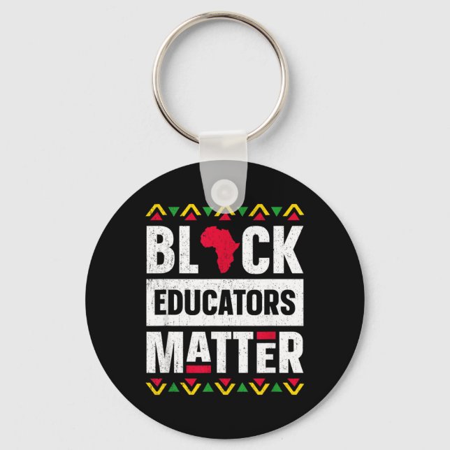 Chaveiro Camiseta Black Educators Matter Professor História (Frente)