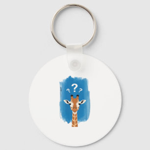 Chaveiro Camiseta Clássica Girafa Confusa