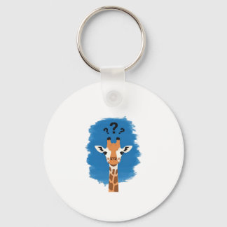 Chaveiro Camiseta Clássica Girafa Confusa_1
