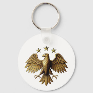 Chaveiro Camiseta com Emblema de Águia da Identidade Modern