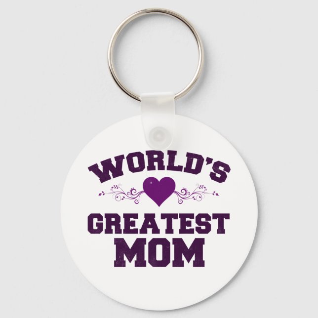 Chaveiro Camiseta da melhor mãe do mundo (Frente)