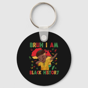 Chaveiro Camiseta Dabbing Boys Black History Month Bruh Cam