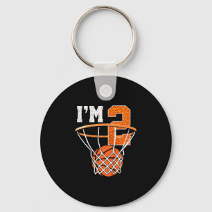 Chaveiro Camiseta de aniversário de 2 anos para menino