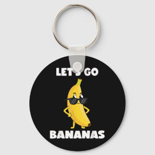 Chaveiro Camiseta de Bananas Engraçadas Banana Fofa Vamos