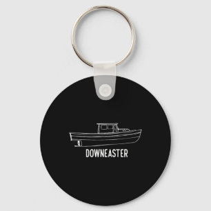 Chaveiro Camiseta de barco de pesca de lagosta Downeaster d