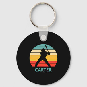 Chaveiro Camiseta de beisebol personalizada Carter Name Gif