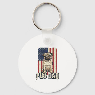 Chaveiro Camiseta de Cachorro com Gravação Vintage Patrióti