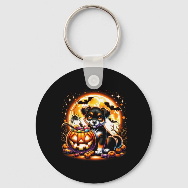 Chaveiro Camiseta de Cachorro de Halloween5 (Frente)
