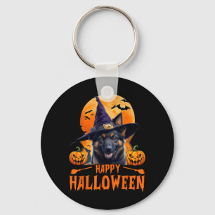 Chaveiro Camiseta de Cachorro Feliz Halloween1