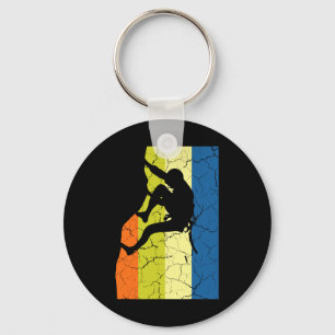Chaveiro Camiseta de Climber de Montanhas Retro de Escalada