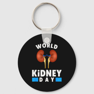 Chaveiro Camiseta de conscientização sobre doença renal - d