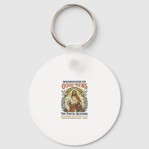 Chaveiro Camiseta de entrega de trabalhador postal de Jesus