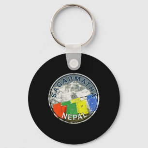 Chaveiro Camiseta de escalada vintage do Monte Everest Nepa