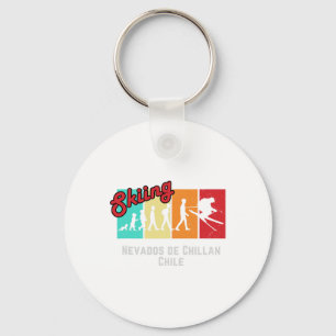 Chaveiro Camiseta de esqui Nevados De Chillan Chile para ho