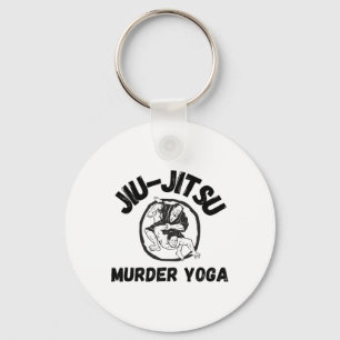 Chaveiro Camiseta de Ioga Assassina Engraçada de Jiu Jitsu