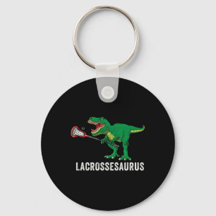 Chaveiro Camiseta de Lacrosse de T Rex Engraçado Dinossauro