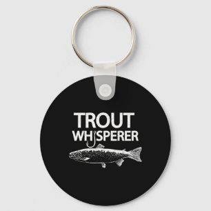 Chaveiro Camiseta de pescador de fly engraçada Trout Whispe