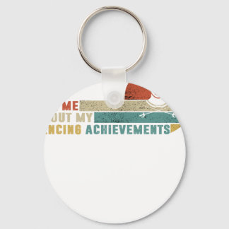 Chaveiro Camiseta de presente de esgrima vintage incrível p