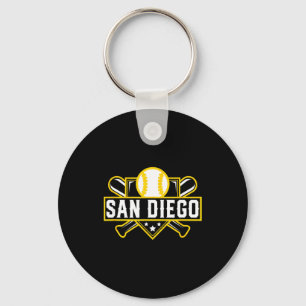 Chaveiro Camiseta de San Diego de beisebol com tacos cruzad