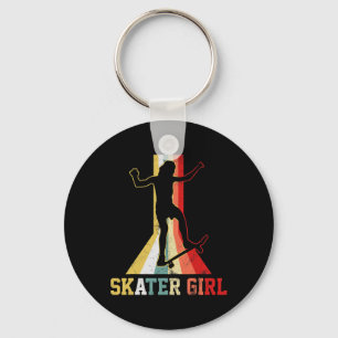 Chaveiro Camiseta de skate retro de skateboarding