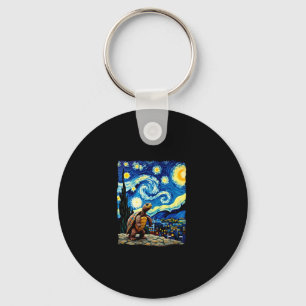 Chaveiro Camiseta de Tartaruga Artística Tartaruga Noturna