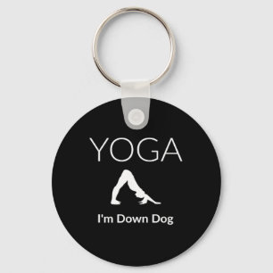 Chaveiro Camiseta de Yoga I'm Down Dog