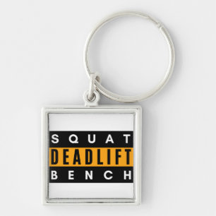 Chaveiro Camiseta Deadlift Squat e Banco