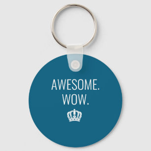 Chaveiro Camiseta decote V cômico incrível para mulheres
