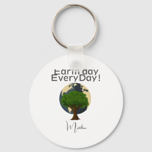 Chaveiro Camiseta Dia da Terra Todos os Dias Vá Verde Salve