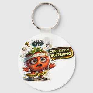 Chaveiro Camiseta Divertida Atualmente em Buffer Retro Sa