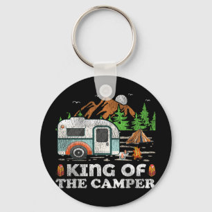 Chaveiro Camiseta Divertida de Acampamento Rei do Acampamen