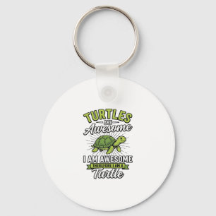 Chaveiro Camiseta Divertida de Tartaruga Vintage é Incrível