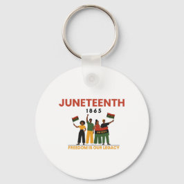 Chaveiro Camiseta do Dia da Liberdade Juneteenth | Afro-Ame