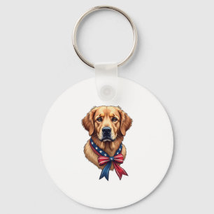 Chaveiro Camiseta do Dia da Memória do Golden Retriever Pat