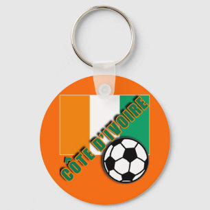 Chaveiro Camiseta do fã de futebol da COSTA D'IVOIRE da