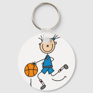 Chaveiro Camiseta e presentes azuis do basquetebol das