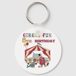 Chaveiro Camiseta e presentes do aniversário do circo 5os