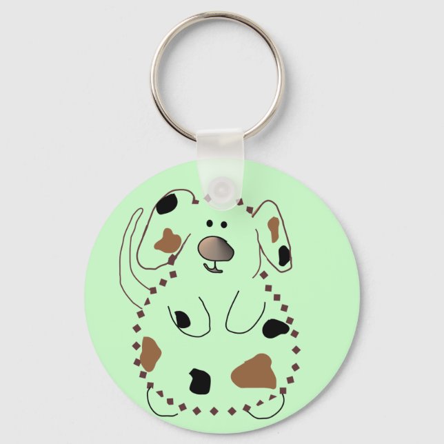 Chaveiro Camiseta e presentes do cão dos desenhos animados (Frente)