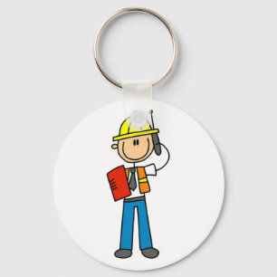 Chaveiro Camiseta e presentes do contramestre da construç