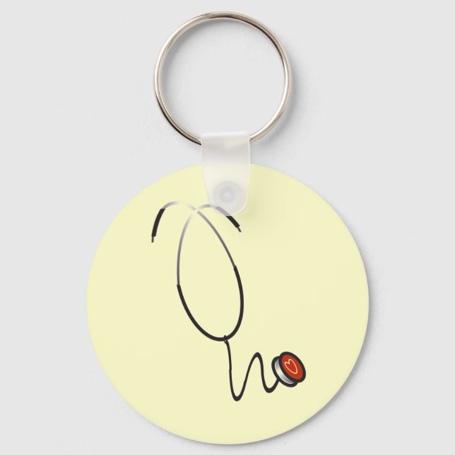 Chaveiro Camiseta e presentes do estetoscópio (Frente)