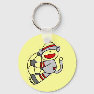 Chaveiro Camiseta e presentes do futebol do macaco da peúg