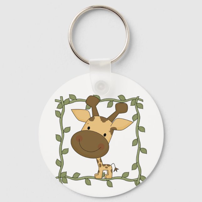 Chaveiro Camiseta e presentes do girafa do bebê (Frente)