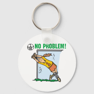 Chaveiro Camiseta e presentes do Goalie do futebol da