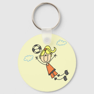 Chaveiro Camiseta e presentes do salto do futebol da menina