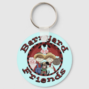 Chaveiro Camiseta e presentes dos amigos do Barnyard