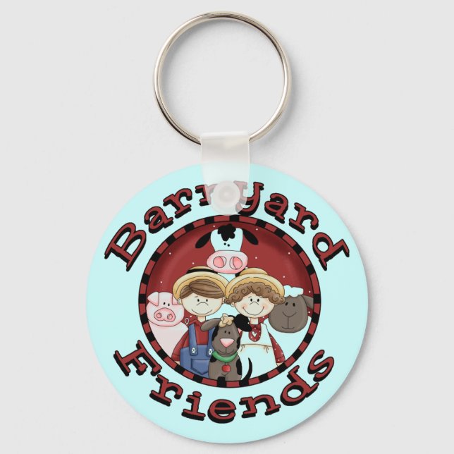 Chaveiro Camiseta e presentes dos amigos do Barnyard (Frente)