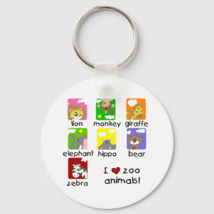 Chaveiro Camiseta e presentes dos animais do jardim