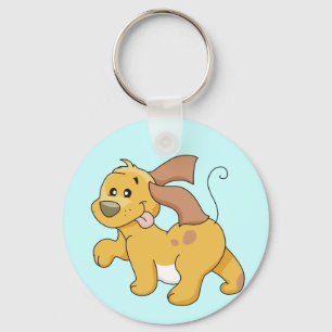 Chaveiro Camiseta e presentes felizes do cão de Brown