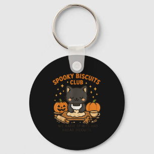 Chaveiro Camiseta engraçada de Halloween para clube de bisc